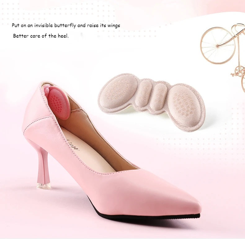 Butterfly Adhesive Heel Liner Protective Cushion Pads For Pain Relief