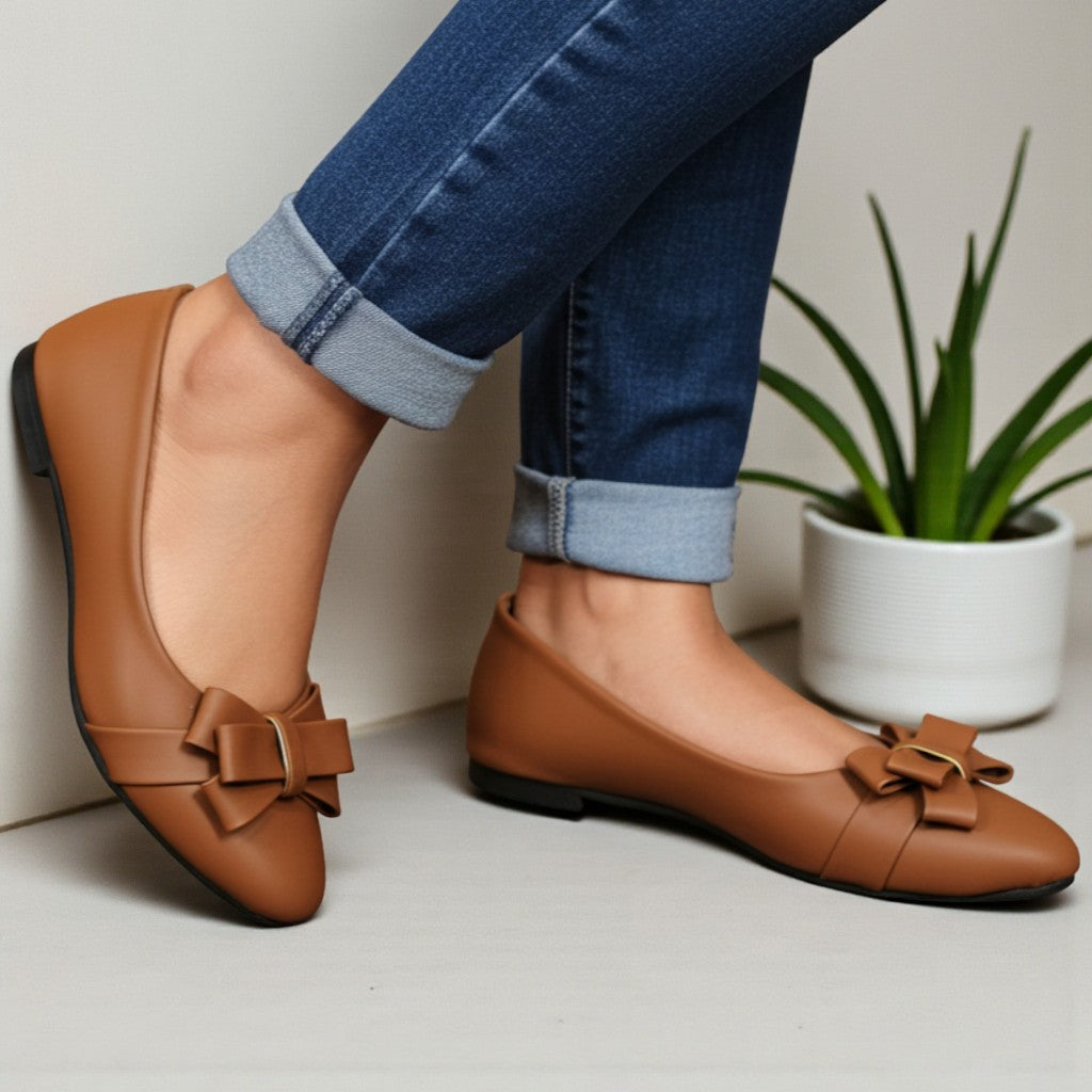 Casual Bowknot Flat Pumps - ABFP|1890