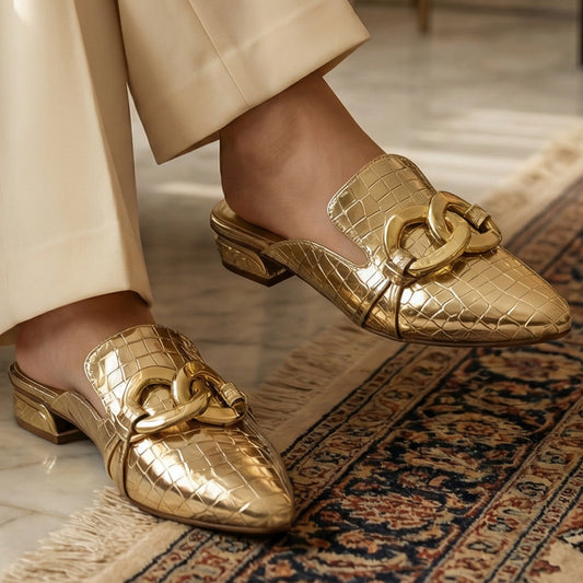 Crocodile Back Open Mules - BOGC|2450