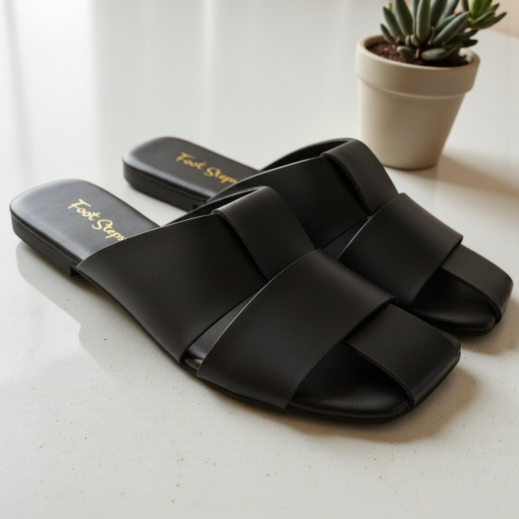 Slip-on Mule Flat Slides - CTF|1890
