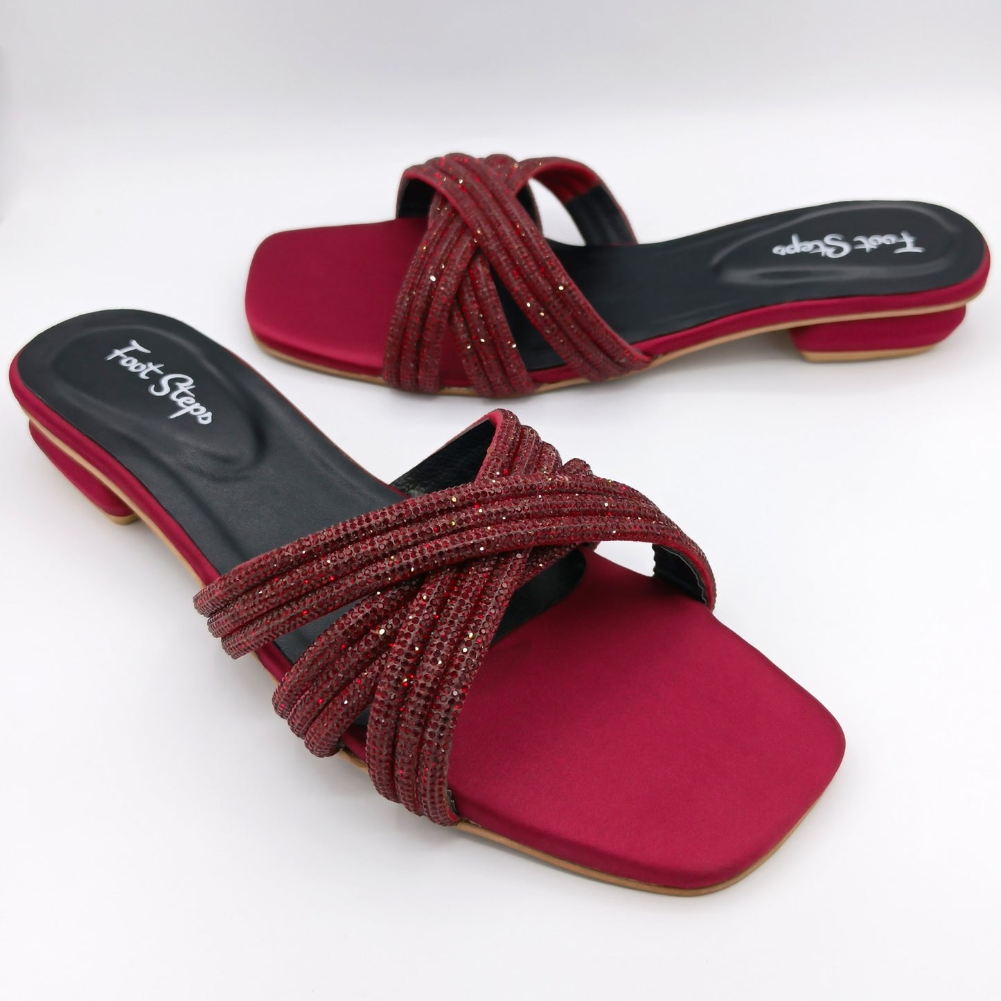 Rhinestone Flat Slides - FAF21275