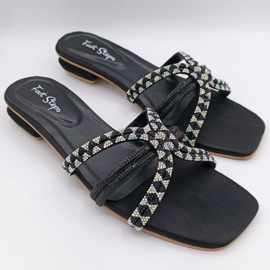 Rhinestone Flat Slides - FSF21250