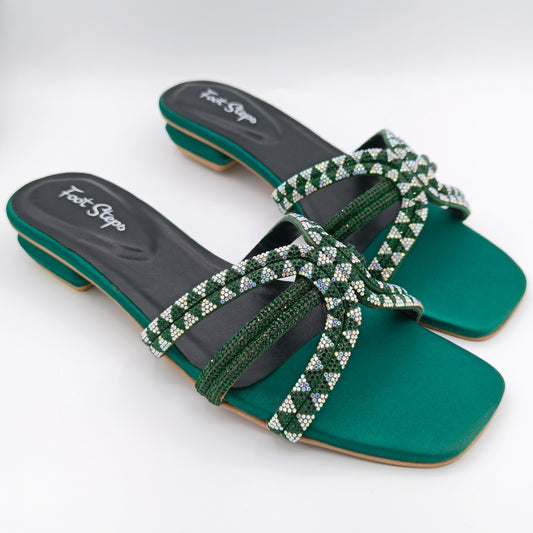Rhinestone Flat Slides - FSF21250