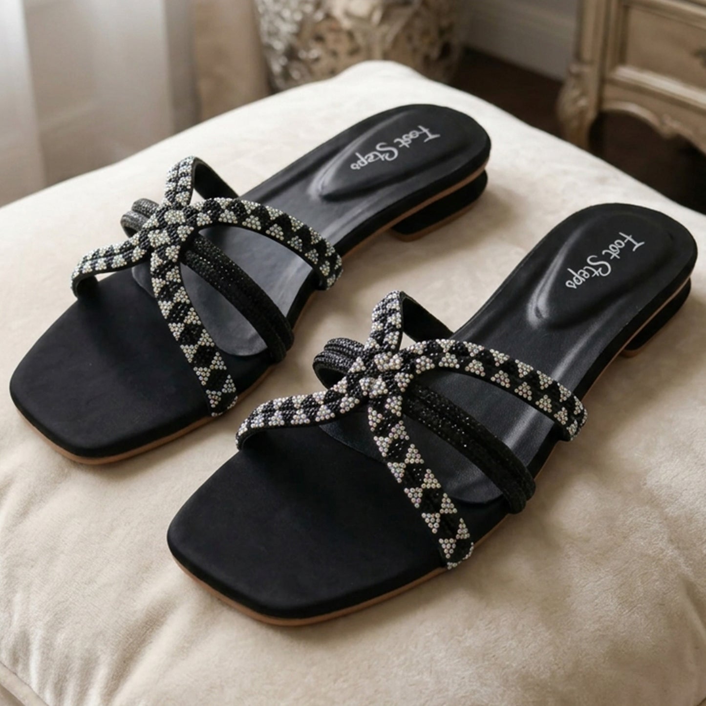 Rhinestone Flat Slides - FSF|2420