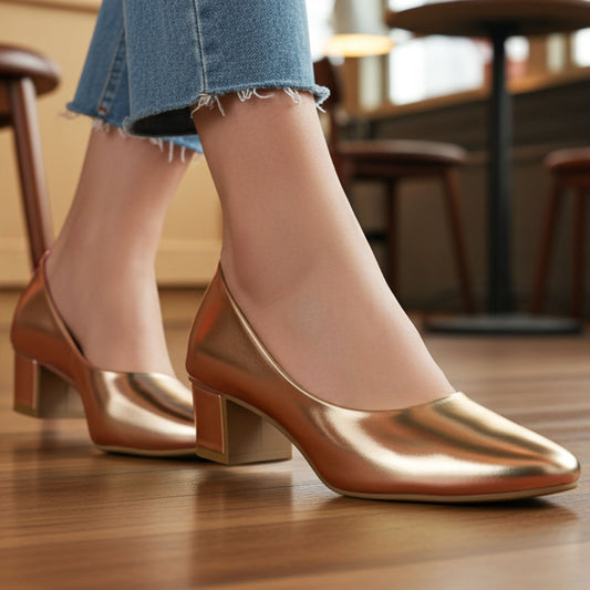 Court Shoes Block Heel Pumps - CSGS2800