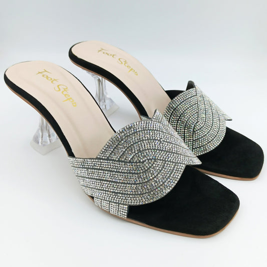 Embellished Crystal Heels - LTH21675