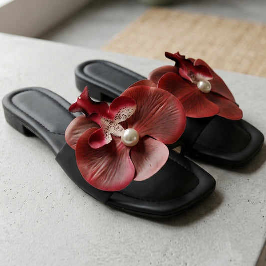Flora Petal Flat Slides - MBFF|1965