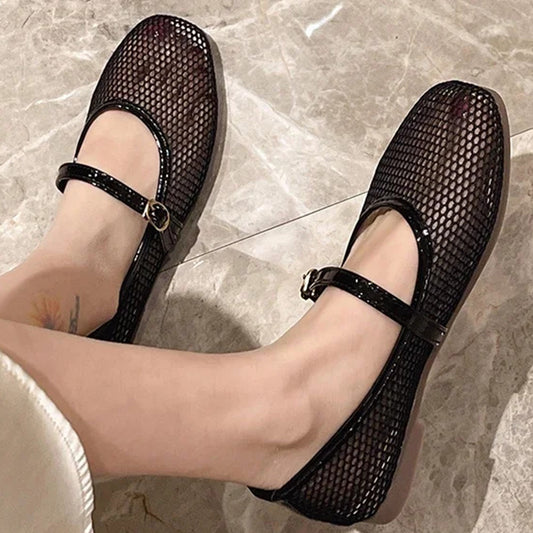 Mary Jane Flat Pumps - MJFN|2250