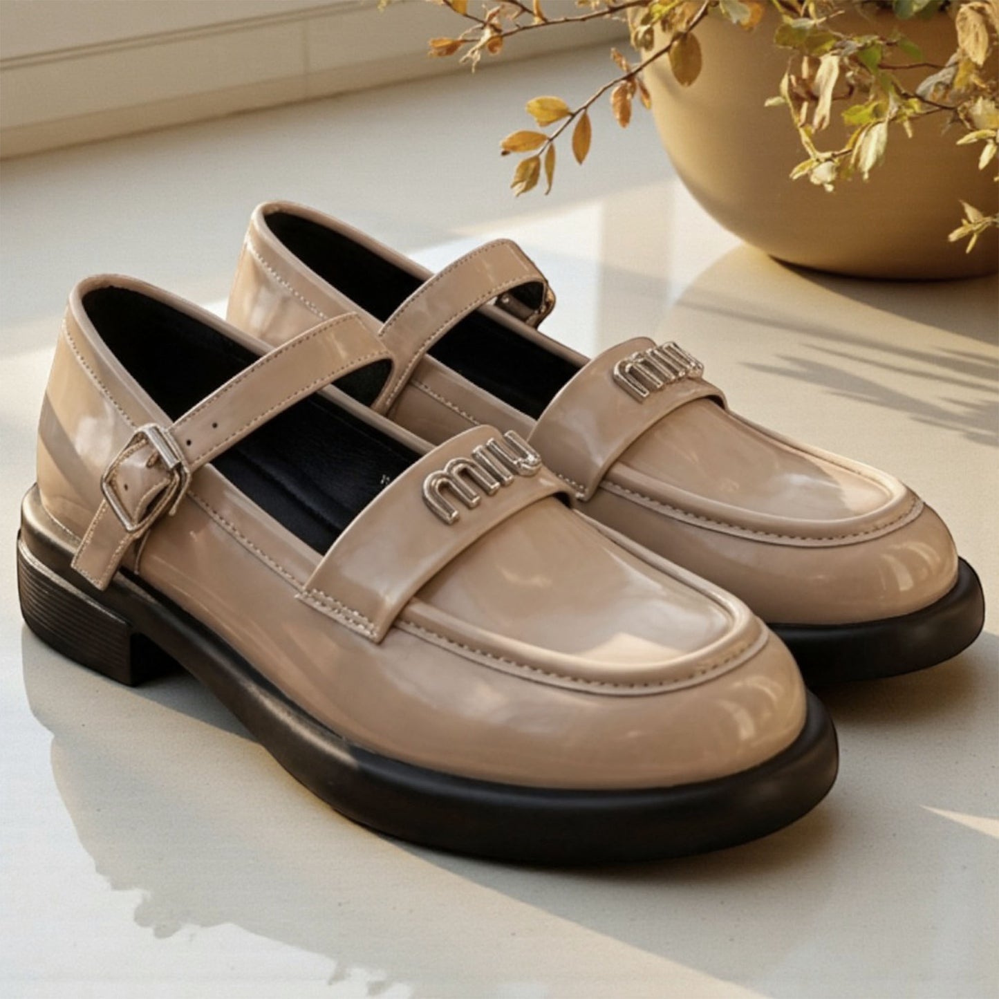 Mary Jane Style Loafers - MS7034|4495
