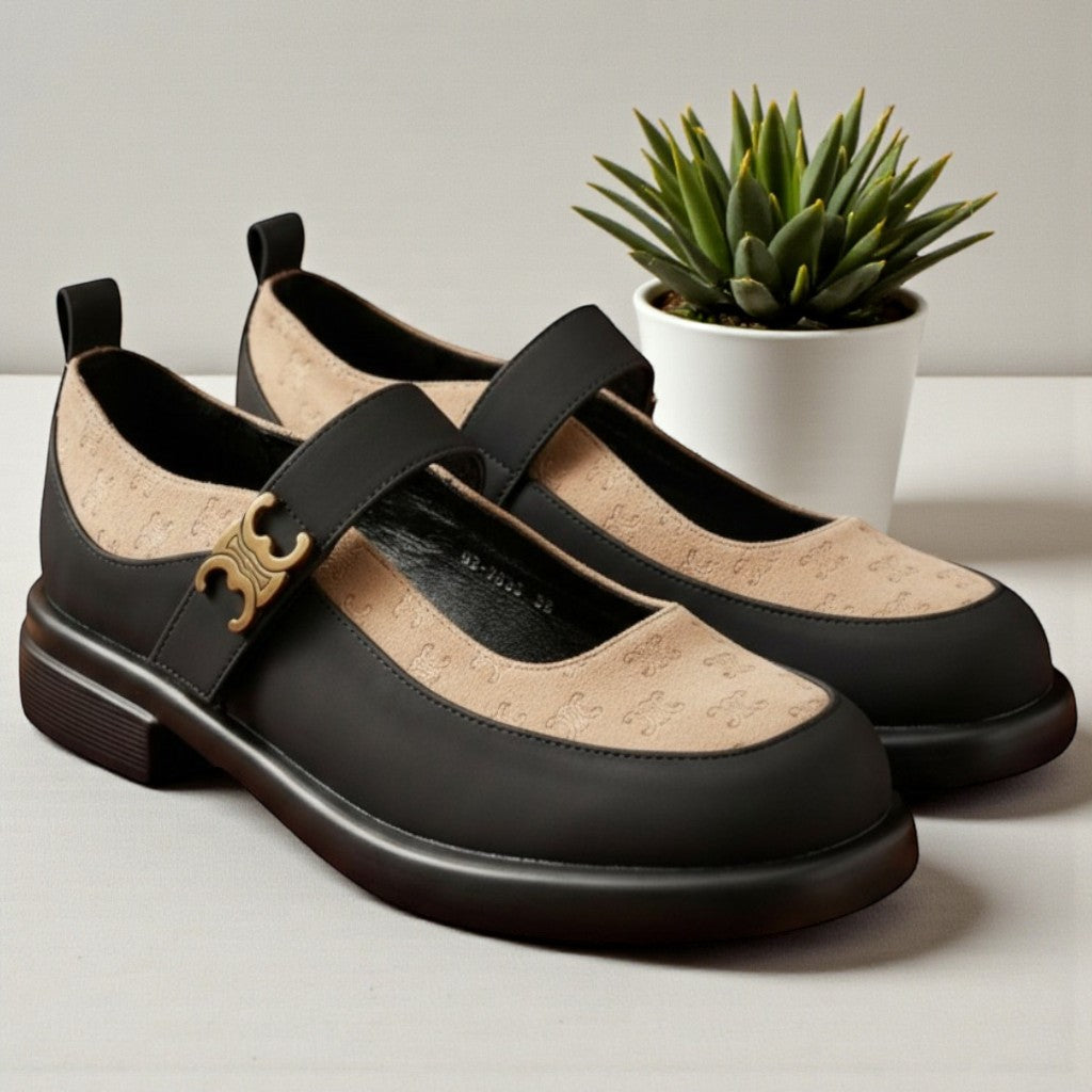 Mary Jane Suede Loafers - MS7035|4495