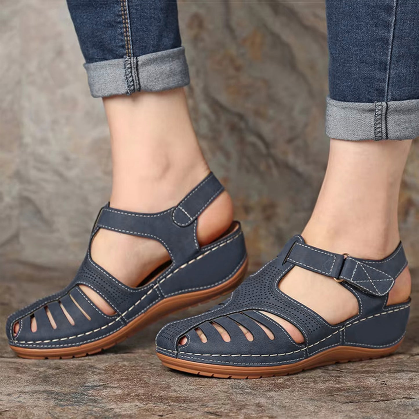 Retro Medicated Wedge Sandals - RTRO|2850