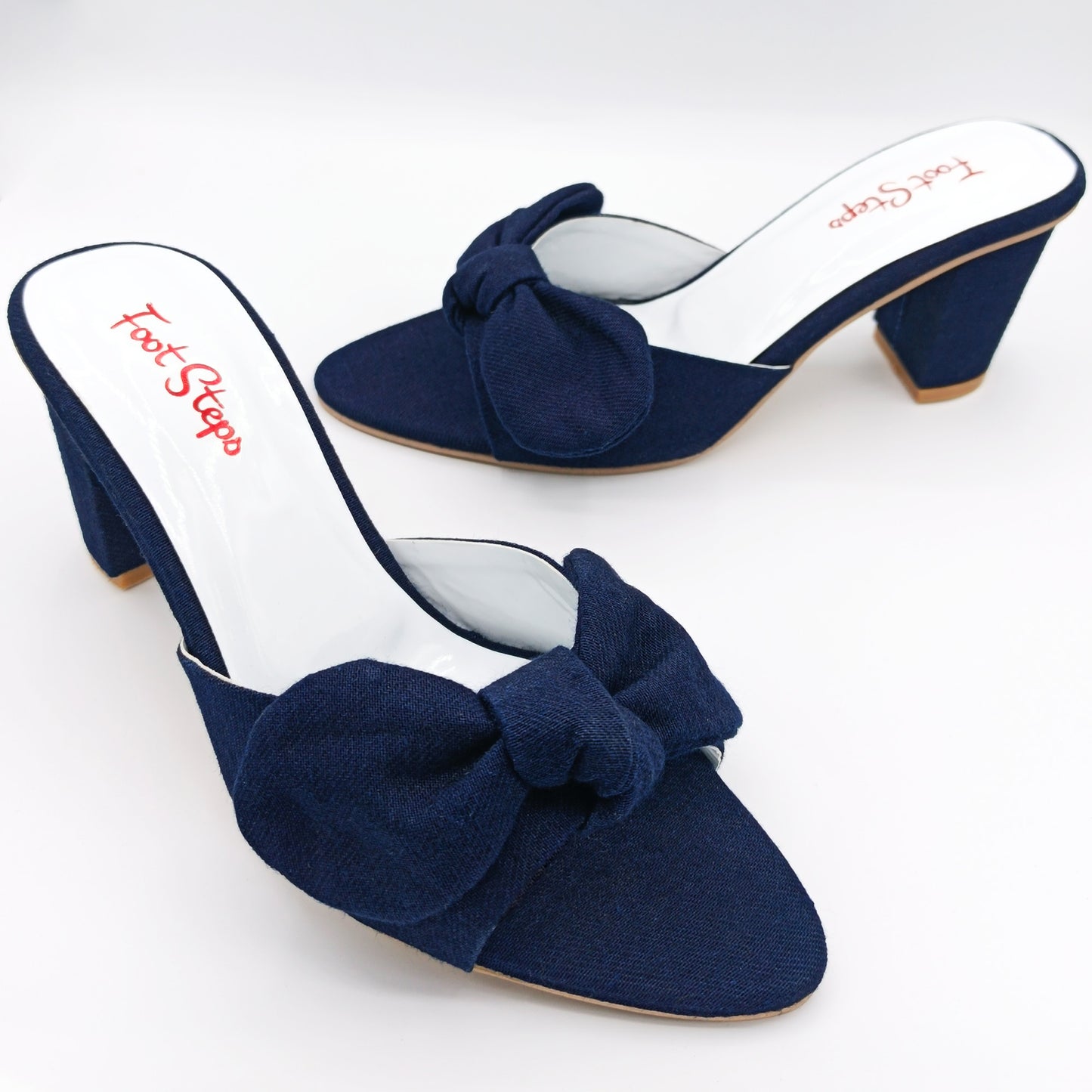 Bowknot Block Heel Sandals - TSFBH21250