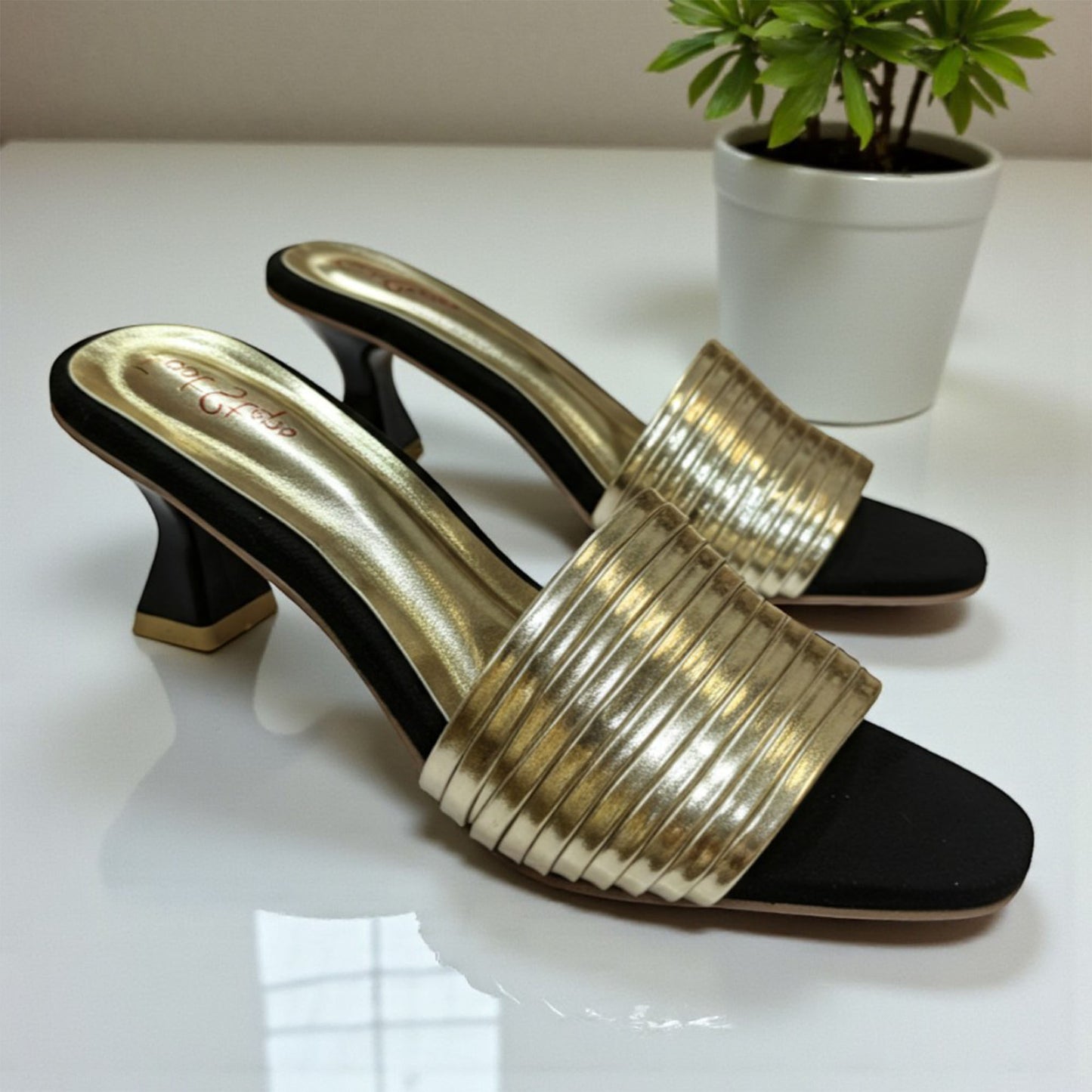 Kitten Heel Strappy Sandals - TSKH|2700