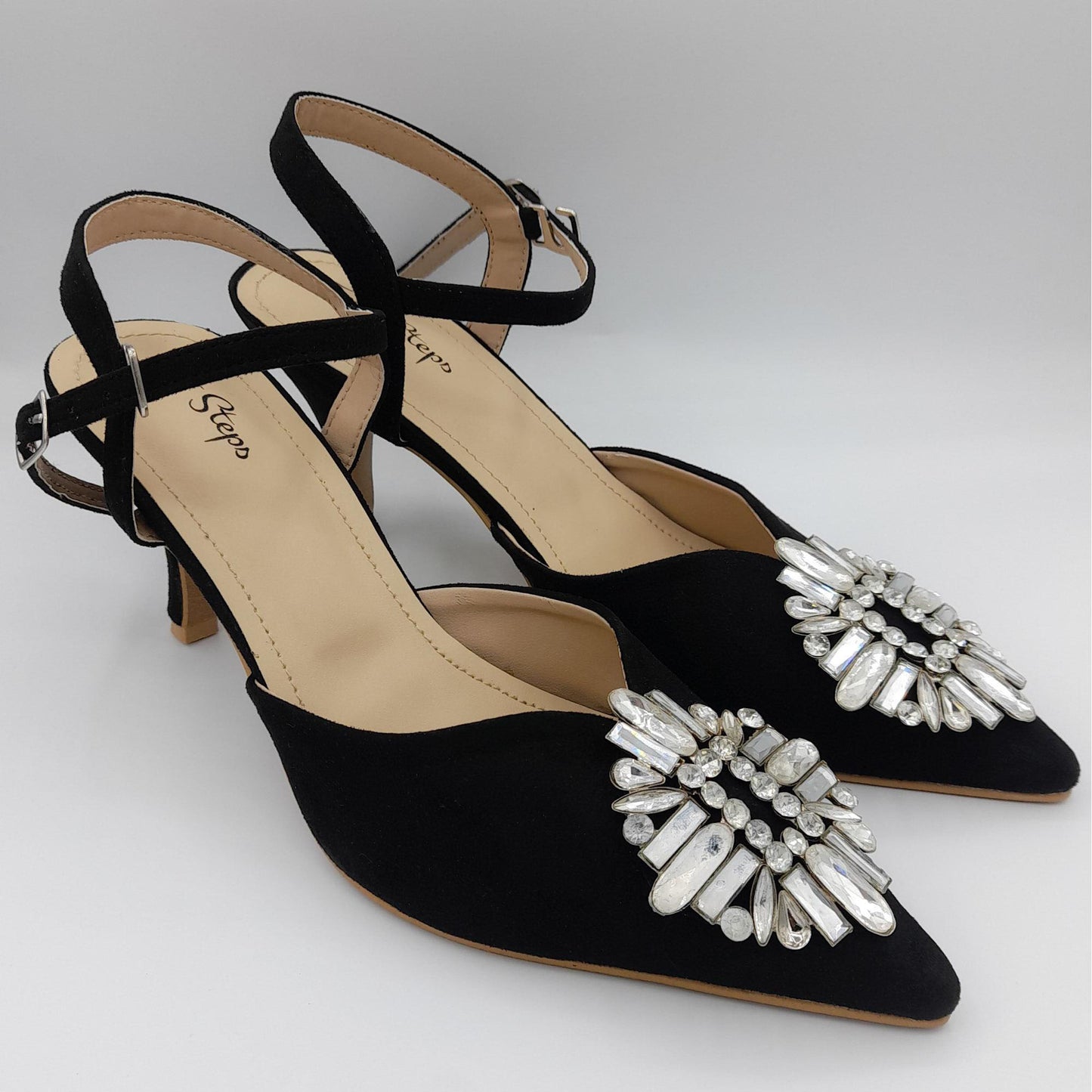 Elegant Rhinestone Court Shoes Heels For Women