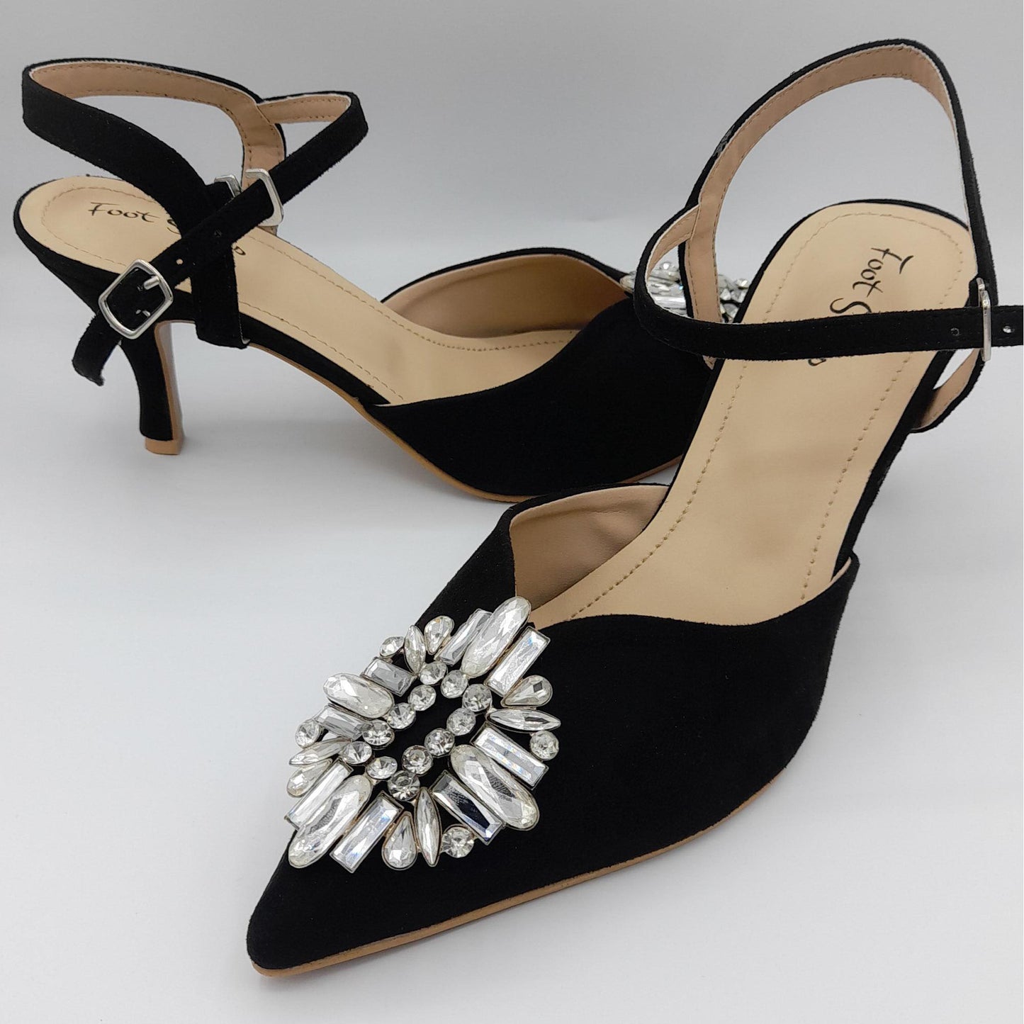 Elegant Rhinestone Court Shoes Heels For Women