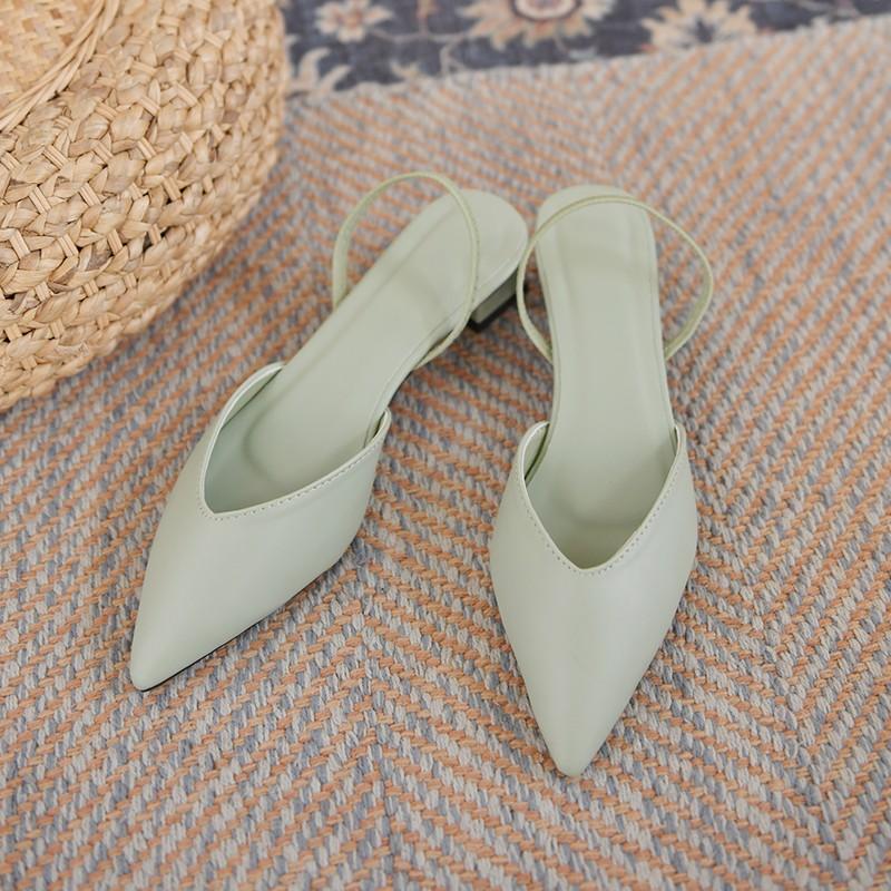 Sling Back Ladies Mules Heel Shoes