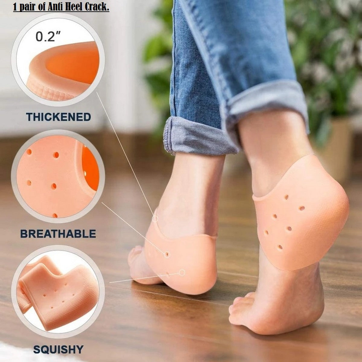 1Pair Silicone Gel Arch Support Comfortable Insole Gel Pad for Pain Relief  Heel Support Protection - Sale price - Buy online in Pakistan 