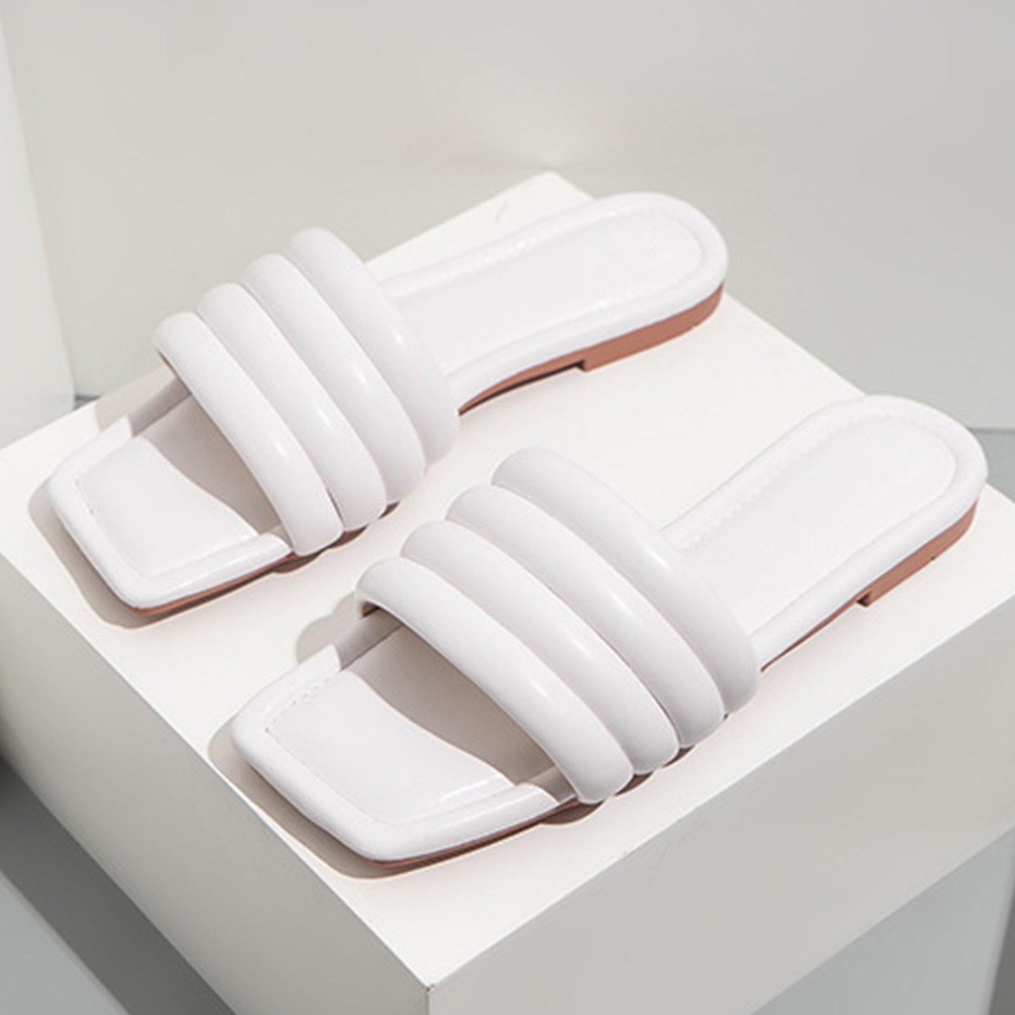 Quilted Flat Slides For Women