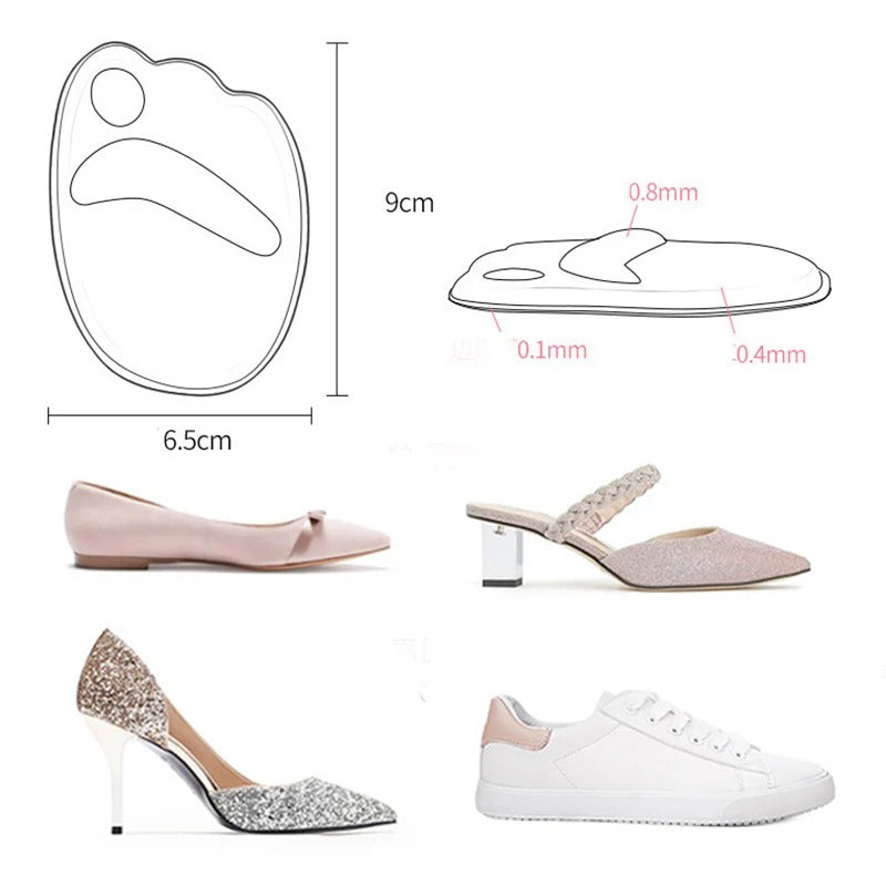 Half Insole Forefoot Cushion Pad For Pain Relief|1080