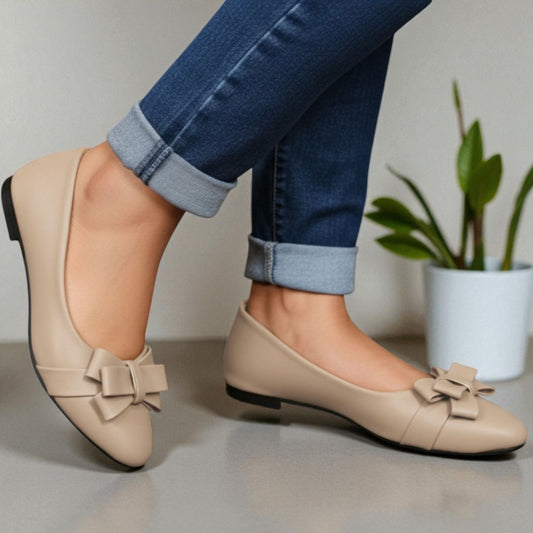 Casual Bowknot Flat Pumps - ABFP|1825