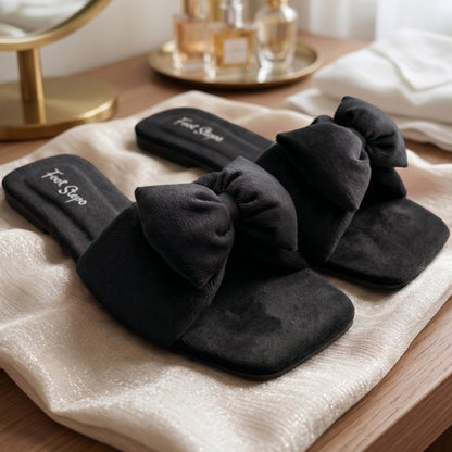 Cozy Bow Flat Slides - BDF|1890