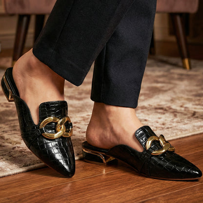 Crocodile Back Open Mules - BOGC|2450