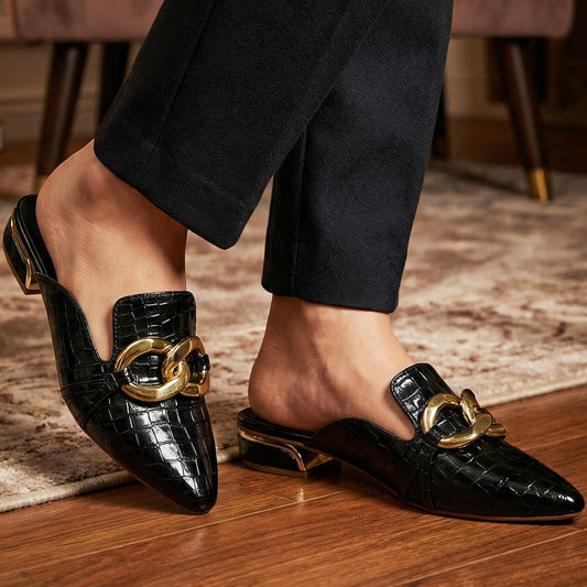 Crocodile Back Open Mules - BOGC|2450