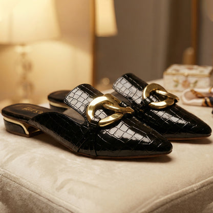 Crocodile Back Open Mules - BOGC|2450