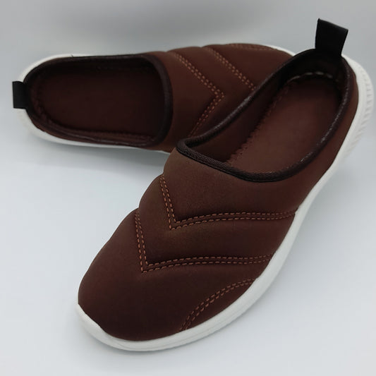 Quilted Back-Open Shoes - BRJBO|1800