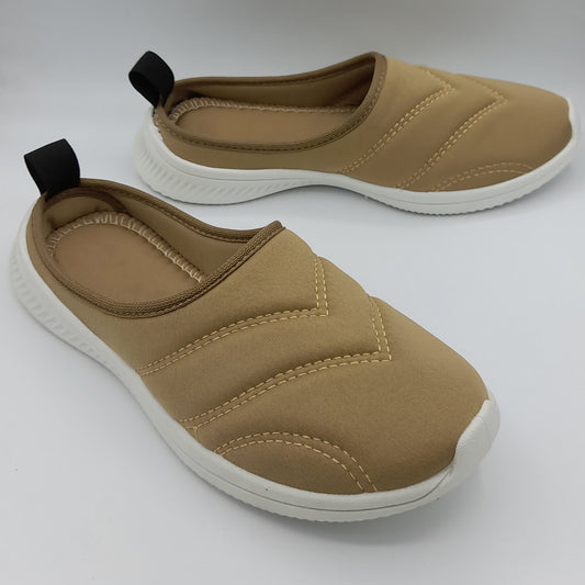 Quilted Back-Open Shoes - BRJBO|1800