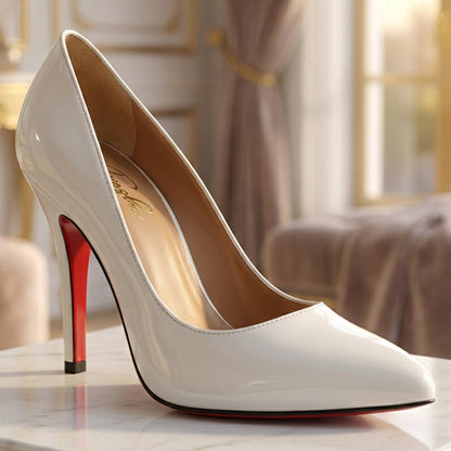 Stiletto High Heels Red Lacquered Sole Pumps - CLB|3500
