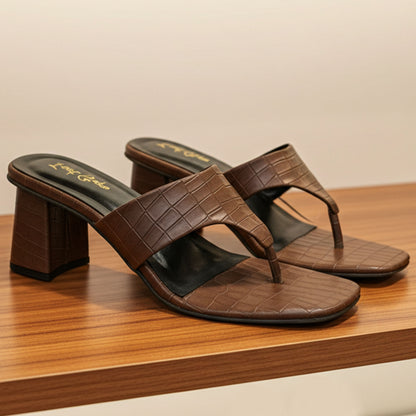 Crocodile Heels Sandals - CRBH21250