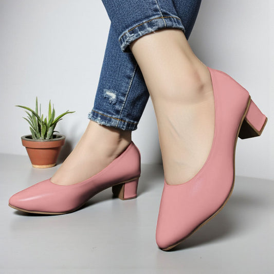 Court Shoes Block Heel Pumps - CSBHP2700