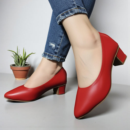 Court Shoes Block Heel Pumps - CSBHP2700
