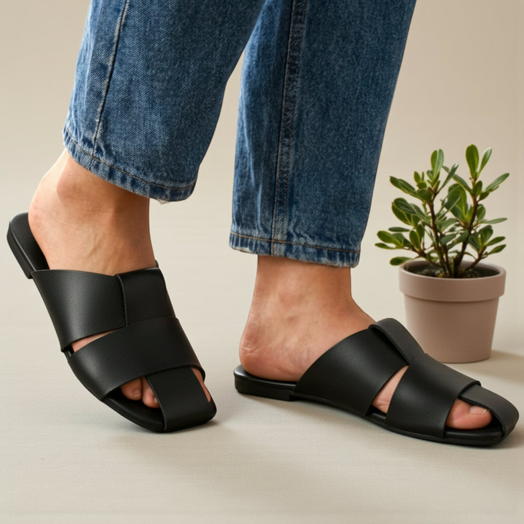 Slip-on Mule Flat Slides - CTF|1890