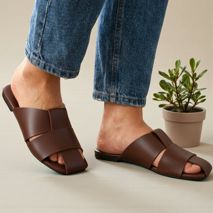 Slip-on Mule Flat Slides - CTF|1890