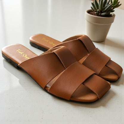Slip-on Mule Flat Slides - CTF|1890