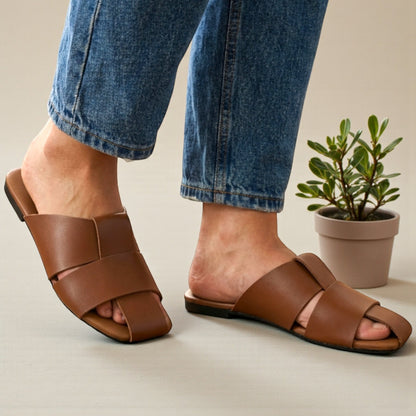 Slip-on Mule Flat Slides - CTF|1890