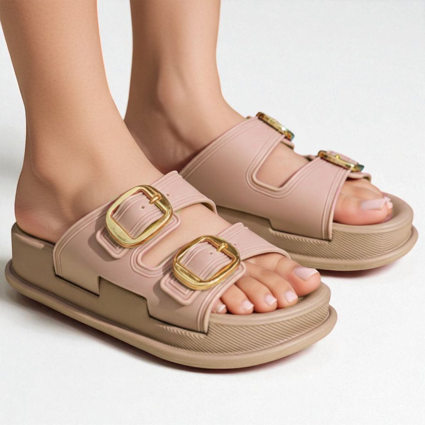 Rubber Wedge Slippers - EVADB2800