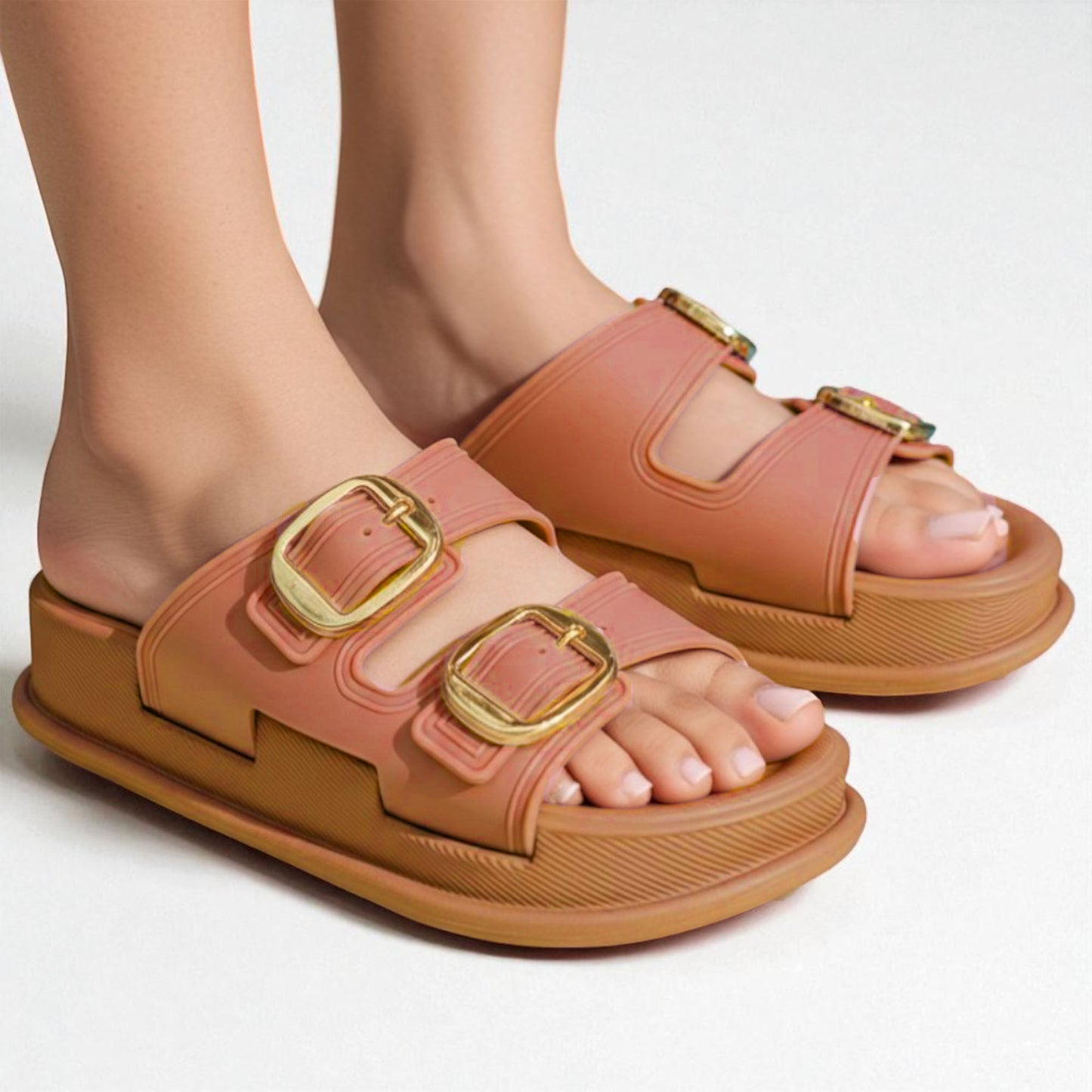 Rubber Wedge Slippers - EVADB2800
