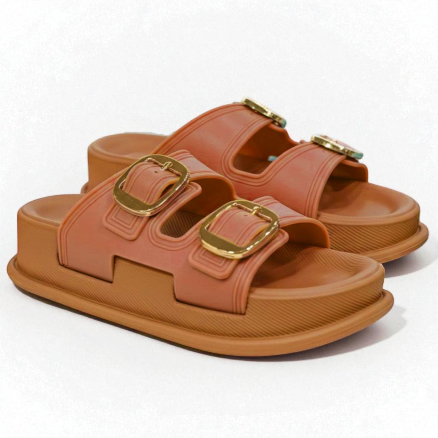 Rubber Wedge Slippers - EVADB2800