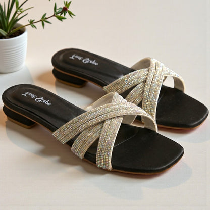 Rhinestone Flat Slides - FAF|2275