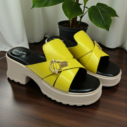 Lug Sole Wedge Heel Sandals - FALS|2625