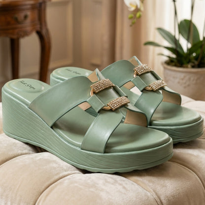 Comfort Wedge Slippers - FAPH|2850