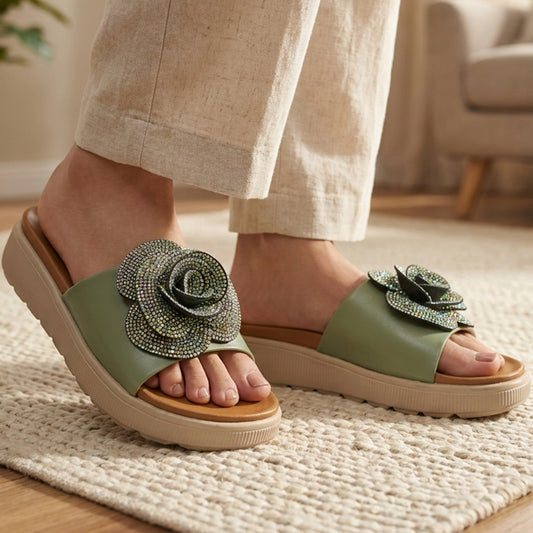Comfort Flatform Slippers - FEFB|3250