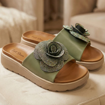 Comfort Flatform Slippers - FEFB|3250