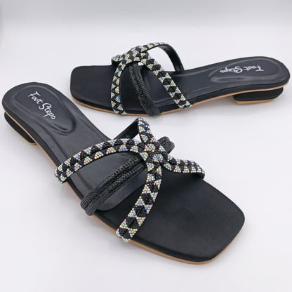 Rhinestone Flat Slides - FSF21250