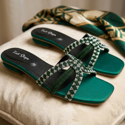 Rhinestone Flat Slides - FSF|2420