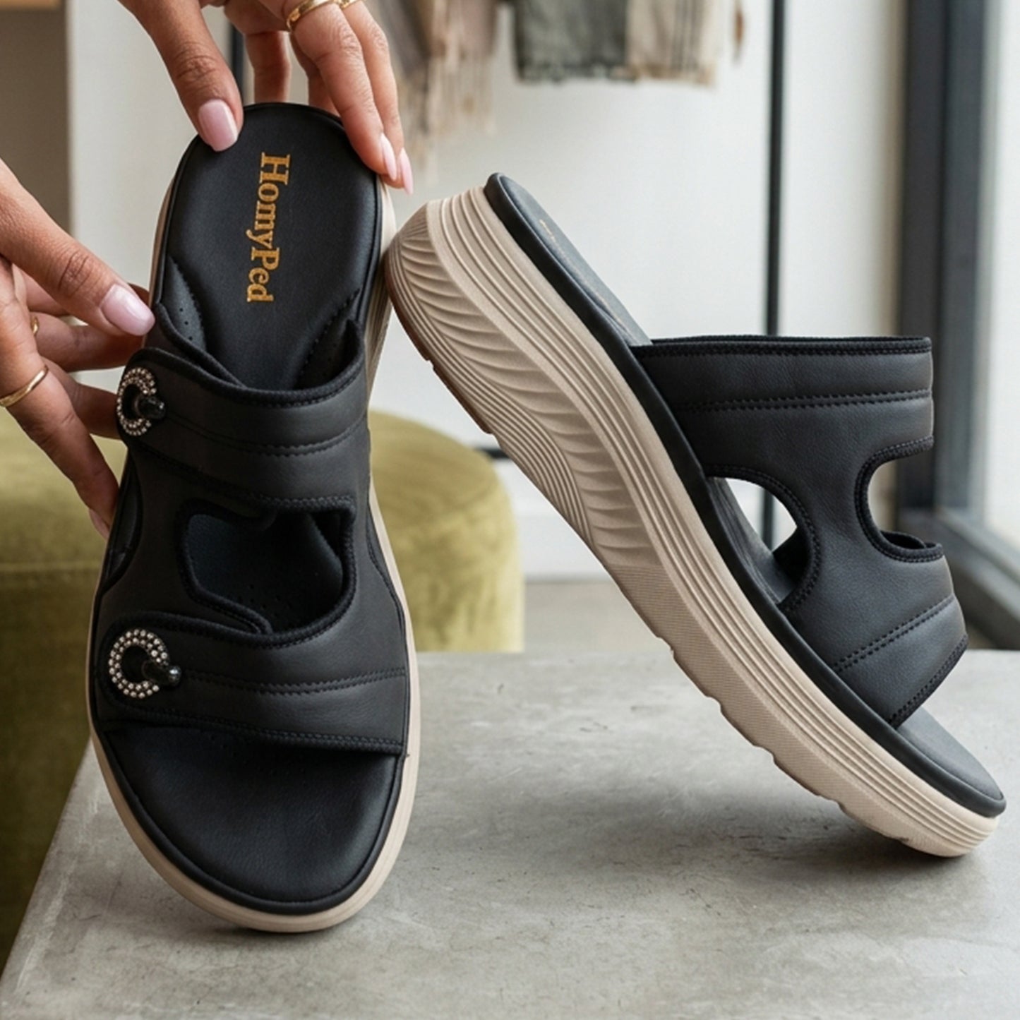 Medicated Platform Comfort Slippers - HPDB|3850