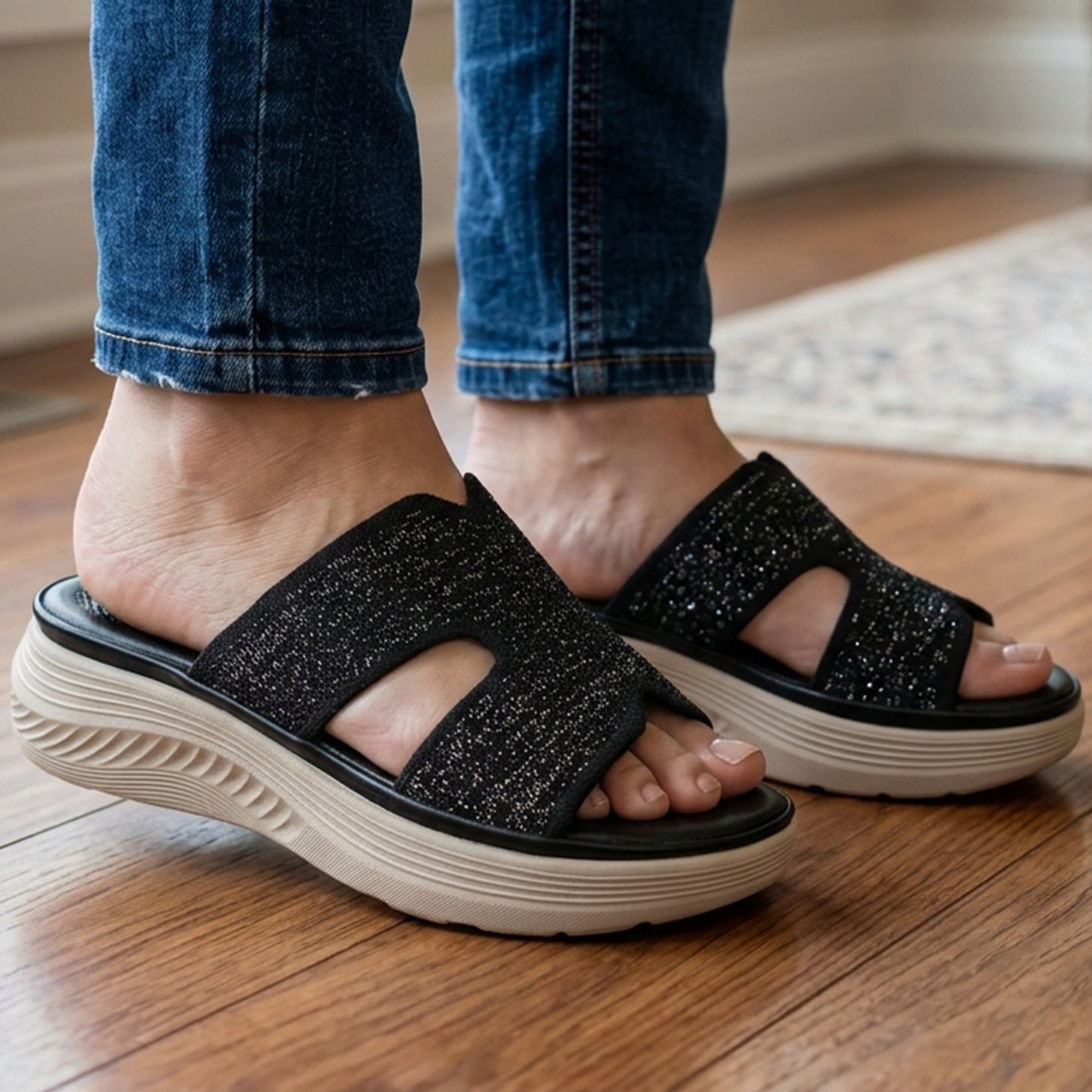 Medicated Platform Comfort Slippers - HPW|3850